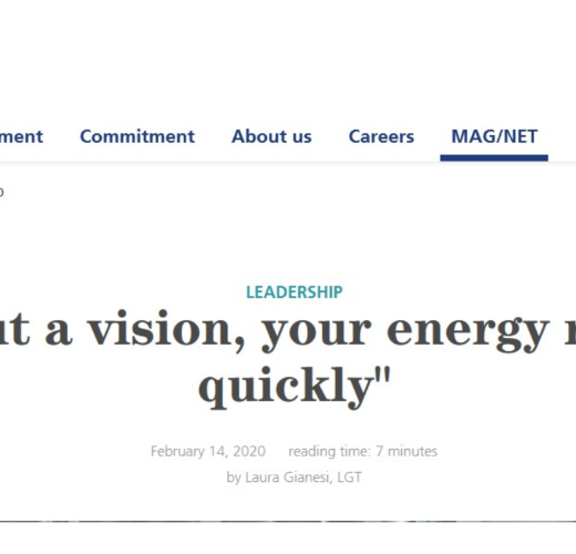 LGT - "Without a vision, your energy runs out quickly".