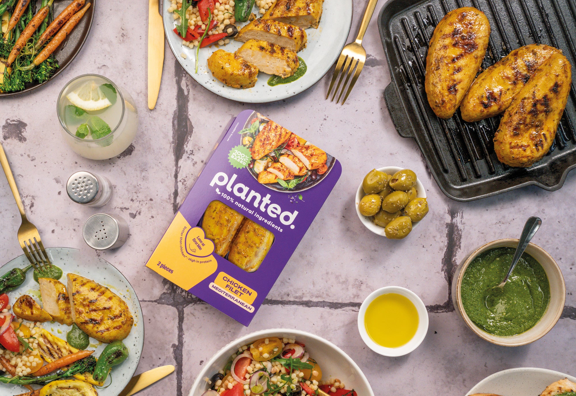 Another culinary creation! planted.chicken Mediterranean fillet