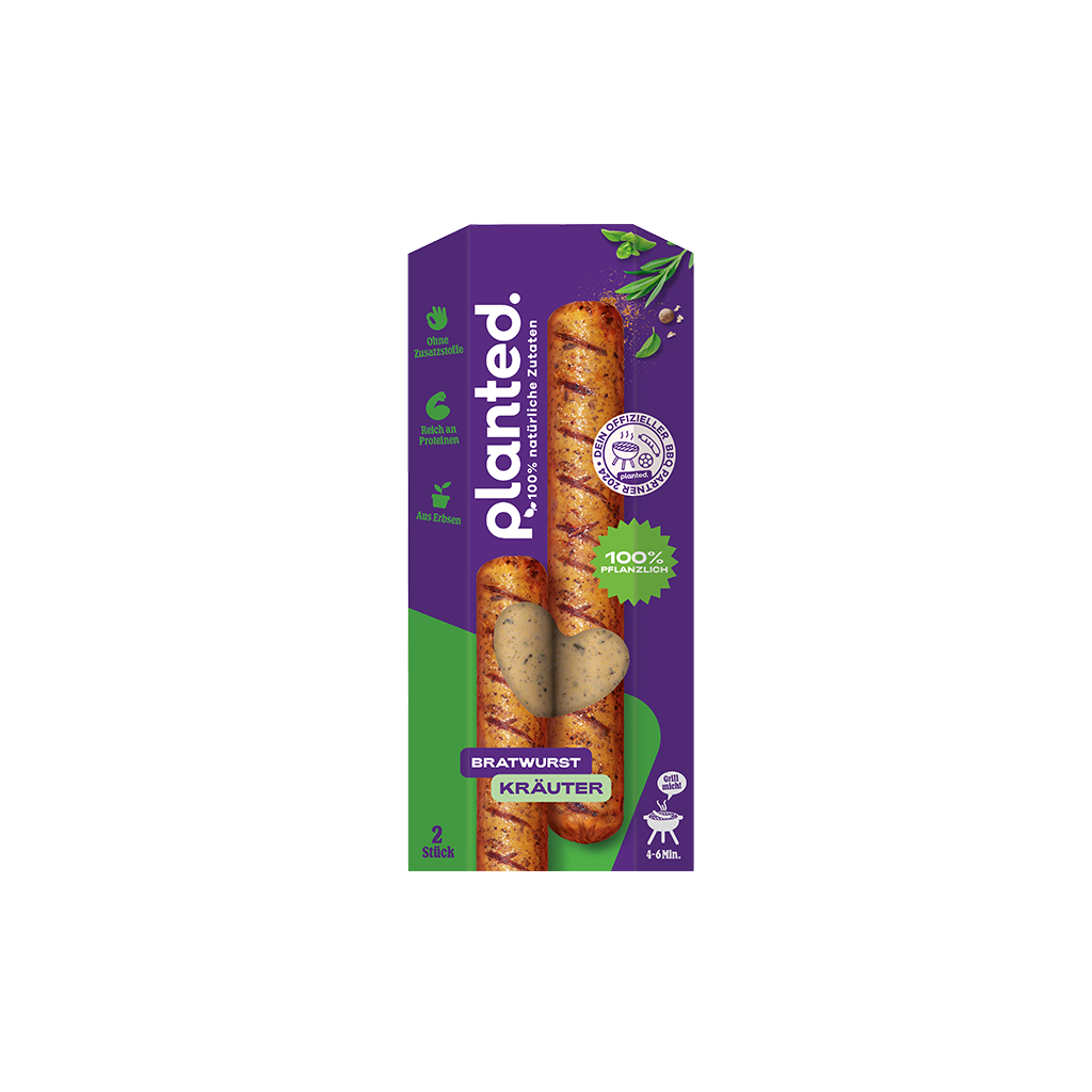 planted currywurst planted.bratwurst Herbs (2 Stk.) — 2 x 90 g